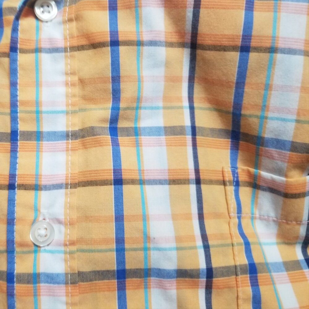 *pumpkin orange* plaid 4XL shirt - Picture 8 of 8